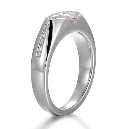 east-west marquise wedding band – modern & elegant ring