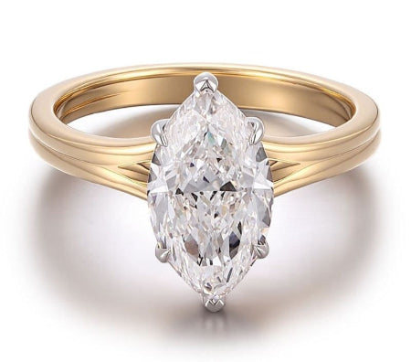 luxury marquise lab grown diamond ring