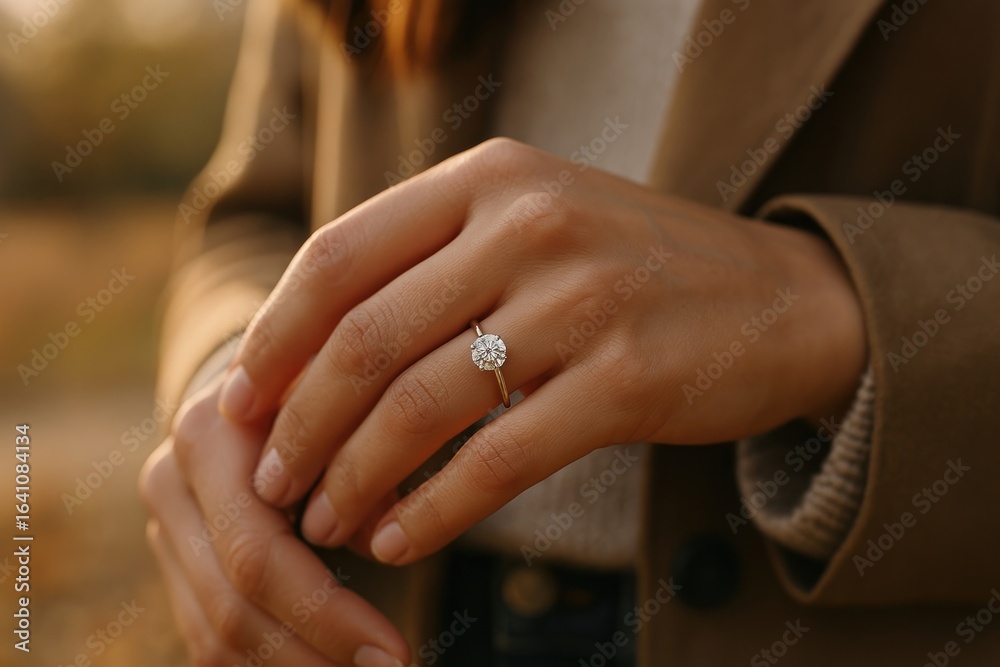 1.5CT Oval Cut ring Vintage Moissanite Engagement Ring Set - Image 5